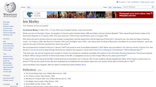 
                            10. Iris Morley - Wikipedia