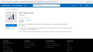 
                            5. IRIS OpenAudit - Azure Marketplace - Microsoft