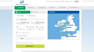 
                            10. Irish Ferries Online Bookings