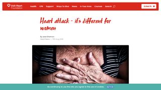 
                            11. Irish Heart Heart attack – it's different for women - Irish Heart