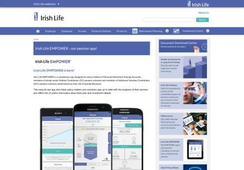 
                            7. Irish Life EMPOWER - our pension app! | Irish Life Corporate Business