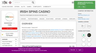 
                            6. Irish Spins Casino Review - Needs Work | The Pogg