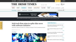 
                            5. Irish tech firm aims to spike fake news with software initiative