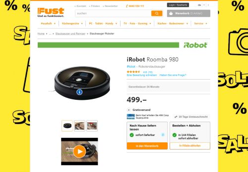 
                            9. iRobot Roomba 980 - Günstig kaufen - Fust