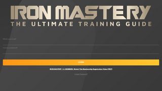 
                            1. Iron Mastery Login