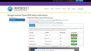 
                            2. IronSocket - Google Android OpenVPN Setup Instructions