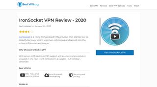 
                            8. IronSocket VPN Review | BestVPN.org