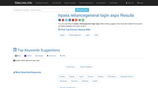 
                            5. Irpass reliancegeneral login aspx Results For Websites Listing