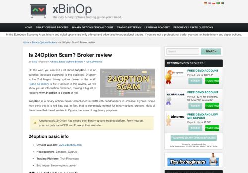 
                            11. Is 24Option SCAM? READ before deposit! | x Binary Options