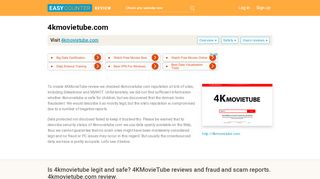
                            12. Is 4kmovietube legit and safe? 4KMovieTube reviews and fraud and ...