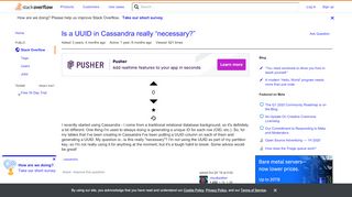 
                            10. Is a UUID in Cassandra really 