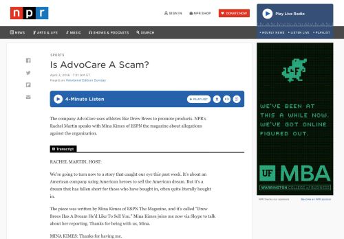 
                            12. Is AdvoCare A Scam? : NPR