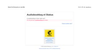 
                            13. Is audiobookbay.nl down? - Down For Everyone Or Just Me