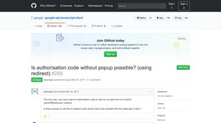 
                            3. Is authorisation code without popup possible? (using redirect) · Issue ...