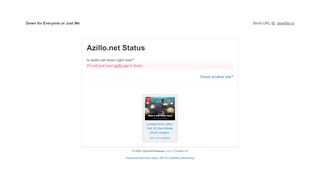 
                            5. Is azillo.net down?