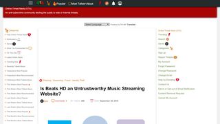 
                            6. Is Beats HD an Untrustworthy Music Streaming Website?