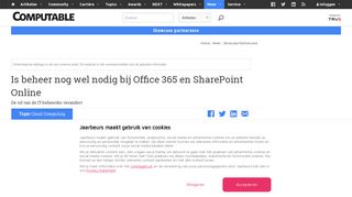 
                            11. Is beheer nog wel nodig bij Office 365 en SharePoint Online ...