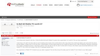 
                            7. Is Bell $5 Mobile TV worth it? - RedFlagDeals.com Forums