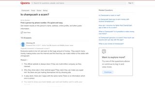 
                            12. Is champcash a scam? - Quora