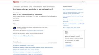 
                            11. Is chessacademy a good site to learn chess from? - Quora