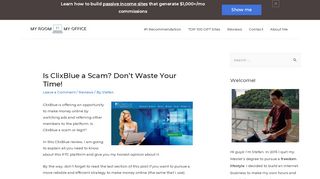 
                            6. Is ClixBlue a Scam? Don't Waste Your Time! - My Room is My Office