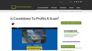 
                            5. Is Countdown To Profits A Scam? - Extra Paycheck Online