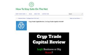 
                            11. Is Cryp Trade Capital A SCAM? - Stay Safe Online