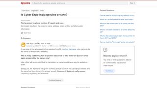 
                            8. Is Cyber Expo India genuine or fake? - Quora