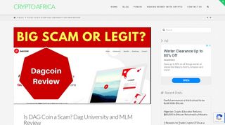 
                            11. Is DAG Coin a Scam? Dag University and MLM Review | Crypto Africa