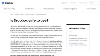 
                            10. Is Dropbox safe to use? – Dropbox Help