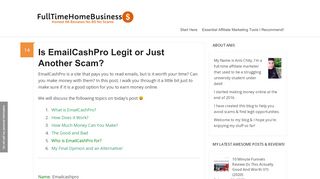 
                            12. Is EmailCashPro Legit or Just Another Scam? | Scam Busting Reviews!