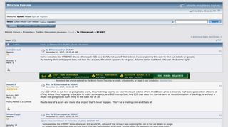 
                            11. Is Etherecash a SCAM? - Bitcointalk