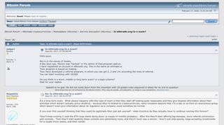 
                            8. Is ethtrade.org/io a scam? - Bitcointalk