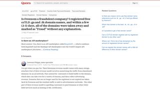 
                            8. Is Freenom a fraudulent company? I registered free ccTLD .ga and ...