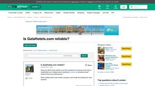 
                            8. Is GalaHotels.com reliable? - London Forum - TripAdvisor