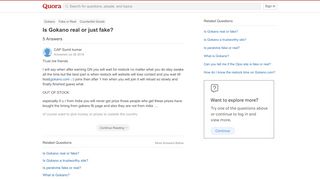 
                            12. Is Gokano real or just fake? - Quora
