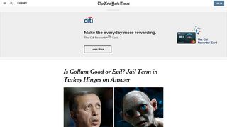 
                            7. Is Gollum Good or Evil? Jail Term in Turkey Hinges on Answer - The ...