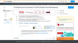 
                            9. Is Google Account required for GCM (Google Cloud Messaging ...