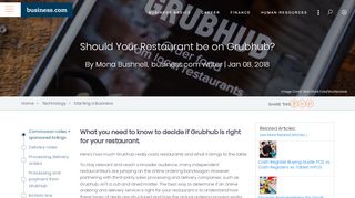 
                            5. Is Grubhub Worth It for Restaurants? - Business.com