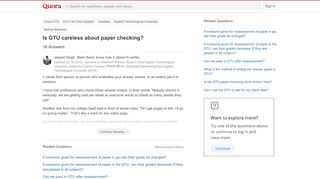 
                            8. Is GTU careless about paper checking? - Quora