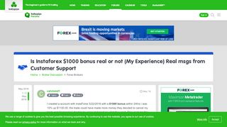
                            10. Is Instaforex $1000 bonus real or not (My Experience) Real msgs ...