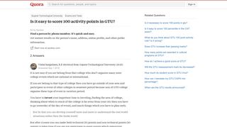 
                            9. Is it easy to score 100 activity points in GTU? - Quora