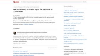 
                            8. Is it mandatory to send a MyTE for approval in Accenture? - Quora