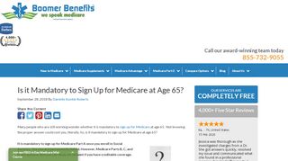 
                            3. Is it Mandatory to Sign Up for Medicare at Age 65? | Boomer Benefits