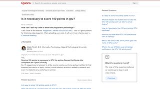 
                            10. Is it necessary to score 100 points in gtu? - Quora