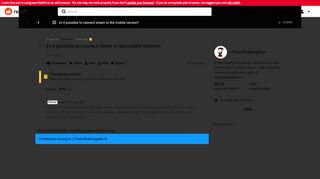 
                            13. Is it possible to connect steam to the mobile version ...