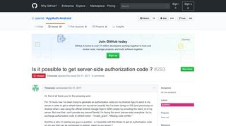 
                            9. Is it possible to get server-side authorization code ? · Issue #293 ...