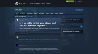 
                            2. Is it possible to link your steam and VRChat account together ...