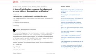 
                            4. Is it possible to log into someone else's Facebook account without ...