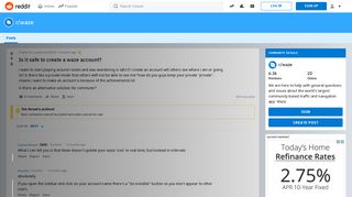 
                            12. Is it safe to create a waze account? : waze - Reddit
